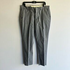 Old Navy Gray Chinos Flat-Front Business Casual